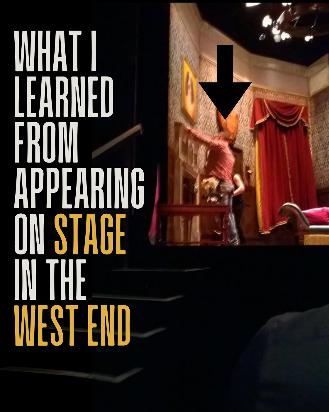 Dax Moy appearing on stage in the West End